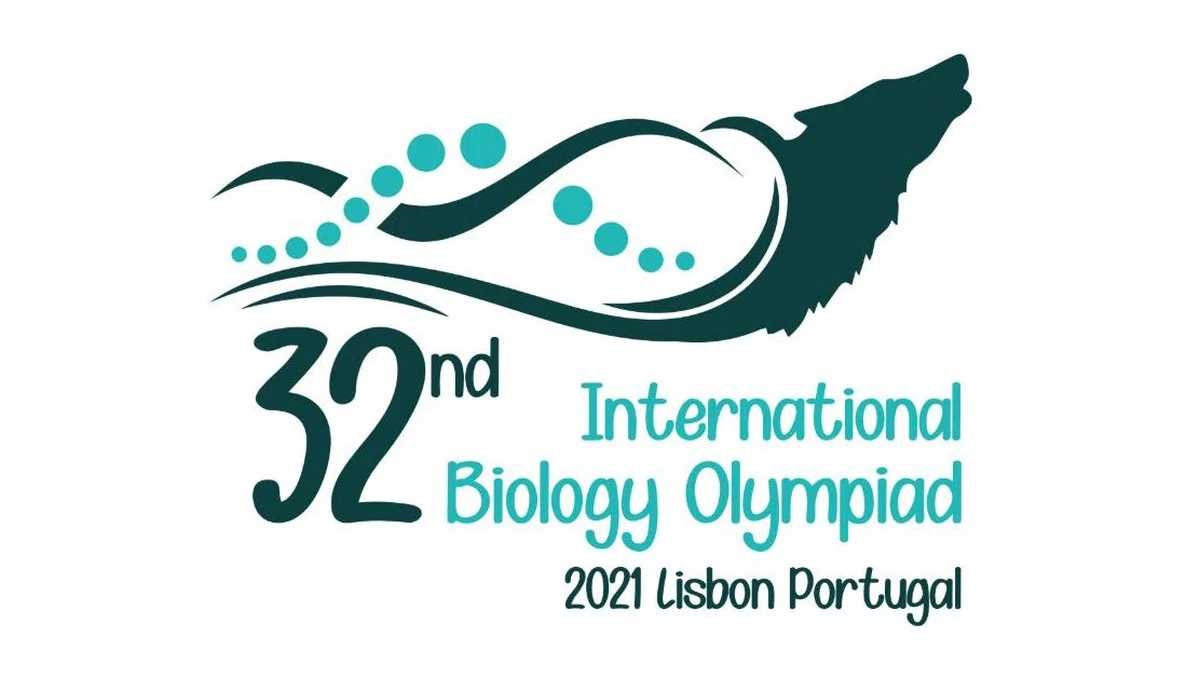 Logo of the 32nd International Biology Olympiad, Lisbon, Portugal, 2021