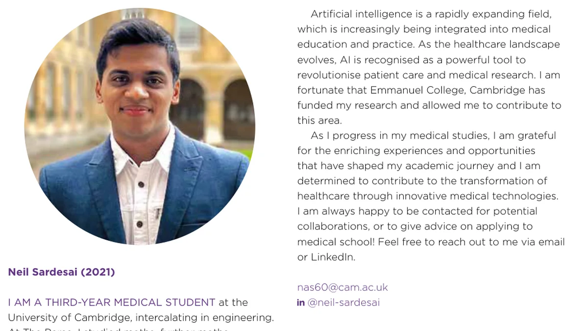 The Old Persean News alumni feature by Neil Sardesai, with his portrait
